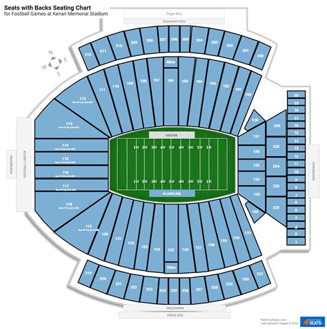 Seating Chart Kenan Stadium Chapel Hill Stadium Seating Chart