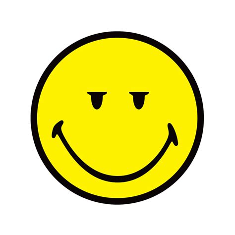 A Yellow Smiley Face With Two Eyes
