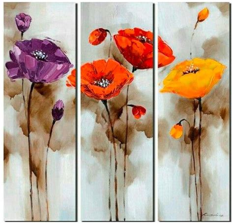 Beautiful Flower Painting Ideas Acrylic Flower Paintings Abstract Fl