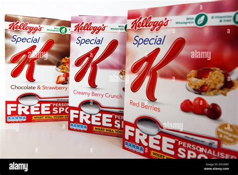 Kelloggs Special Showing Differing Cereal Hi Res Stock Photography And