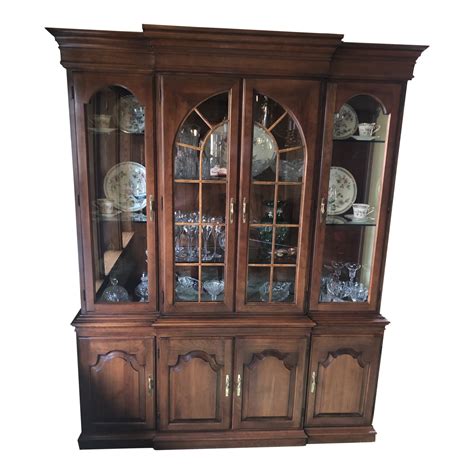 Harden Solid Cherry China Cabinet Chairish