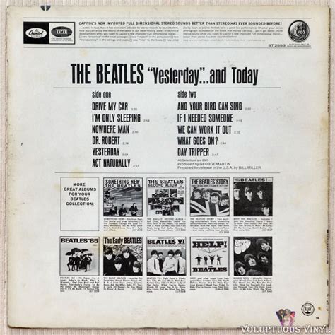 The Beatles ‎ Yesterday And Today 1969 Vinyl Lp Album Stereo
