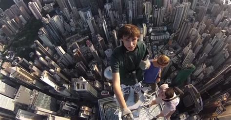 Selfie Skyskraperen I Hong Kong Underholdning