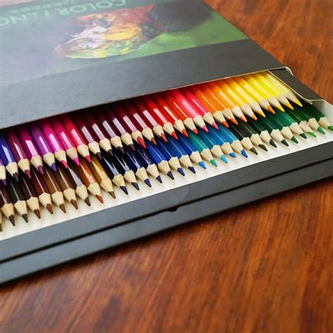 Fashion 72 Colored Pencils Set Premier Soft Core Watercolor Pencils In