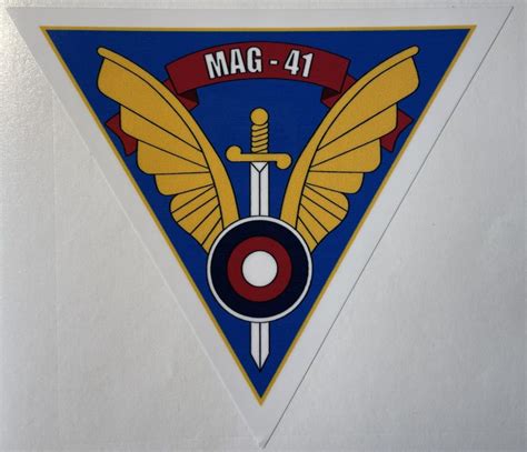 Usmc Marines Aircraft Group 41 Mag 41 Sticker Decal Patch Co