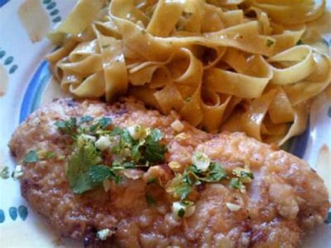 Chicken Francese And Egg Tagliatelle Rachael Ray Recipes Chicken