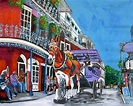 New Orleans Horse Mardi Gras Original Art Painting DAN BYL Contemporary ...