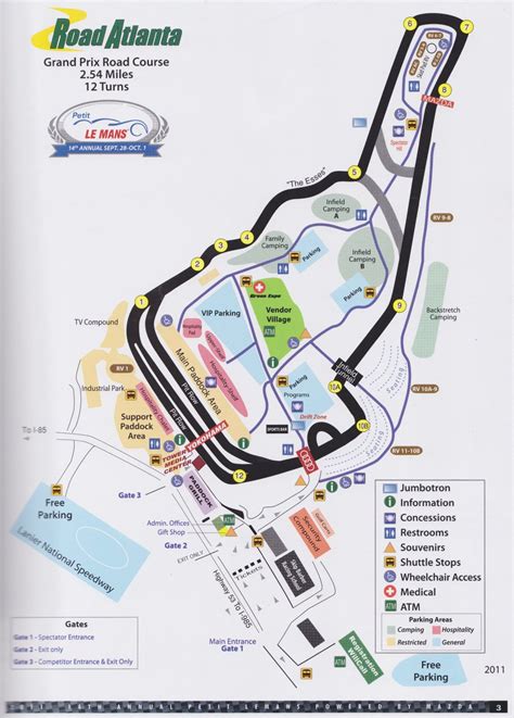 33 Road Atlanta Track Map Maps Database Source