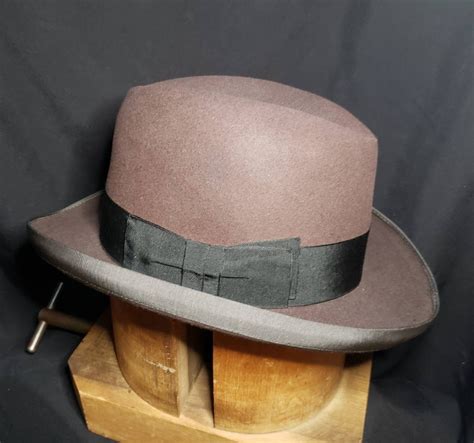 Vintage Mens Borsalino Homberg Hat Attilio Etsy