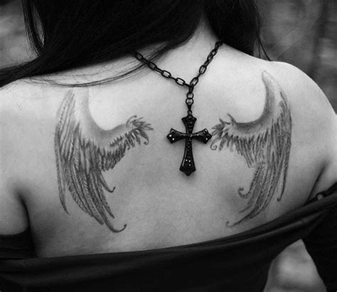 Black Wings Tattoo With Cross Tattoomagz › Tattoo Designs Ink