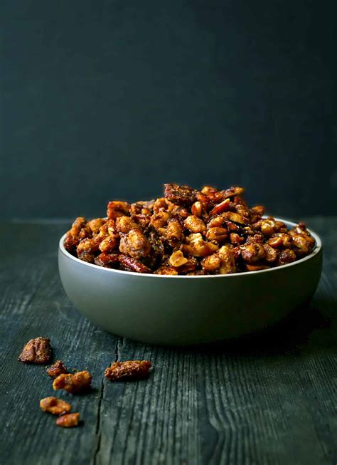 Sweet And Spicy Roasted Nuts Recipe Leites Culinaria