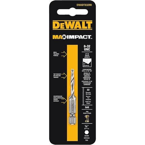 Dewalt Max Impact 8 Inch 32 Inch Steel Drill Tap Bit The Home Depot