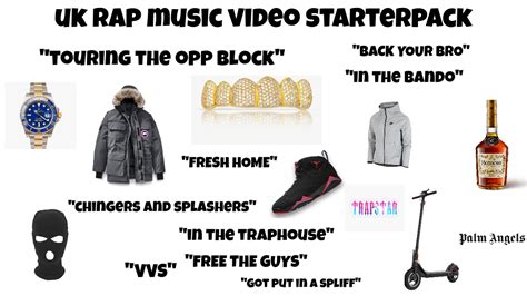 Uk Rap Music Video Starterpack Rstarterpacks