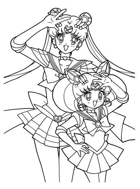 Anime Coloring Pages Printable Sailor Moon Coloring Pages