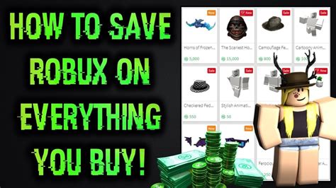 Save 10 Robux On Everything You Buy On The Catalog Roblox Youtube