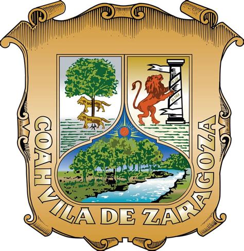 Escudo De Armas Del Estado De Coahuila Ilustración Del Vector