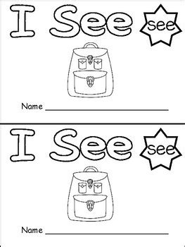 I wanted to help you as educators out, so i created sight word reader booklets for beginning readers. FREE "I See" Sight Word Level A Emergent Reader ...