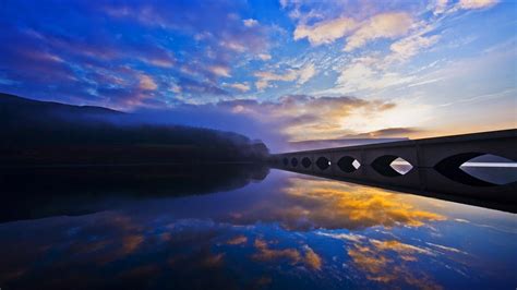 Early Morning At Ladybower Reservoir In Peak District