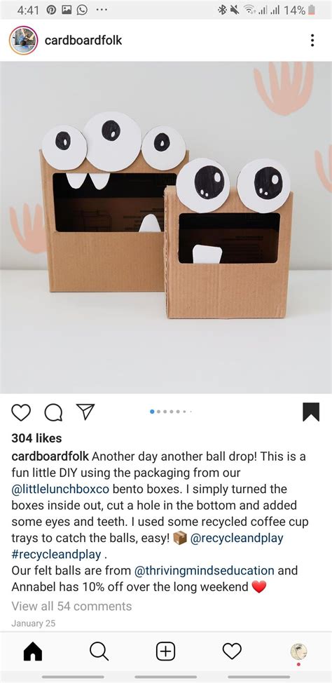 Monster Box Monster Box Monster Craft Cardboard Box Diy