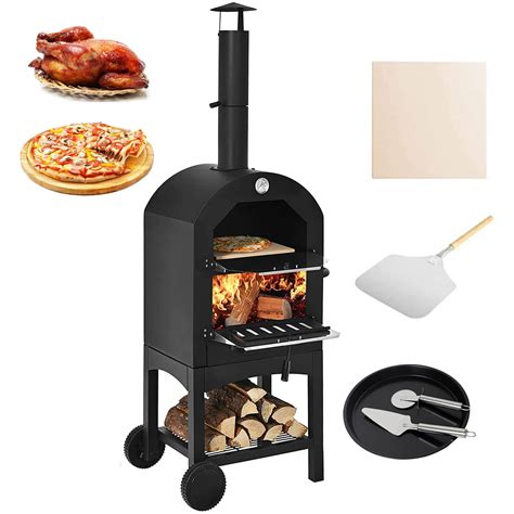 Buy Outdoor Pizza Oven 12 Portable Wood Fire Pizza Maker With Chimney