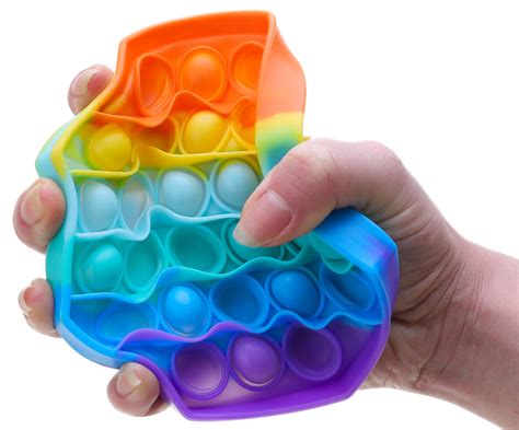 Toyland® Push Bubble Pop Bubble Pop It Sensory Fidget Toy Lots To Choose From Rainbow