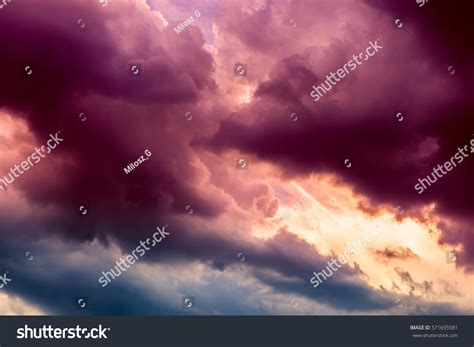 Dark Stormy Sky Background Many Colors Stock Photo 571655581 Shutterstock