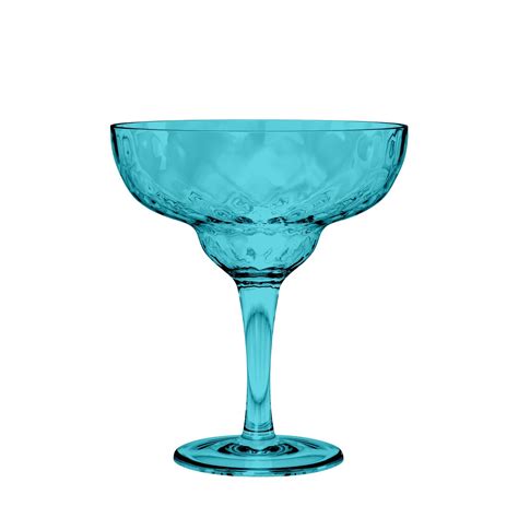 18 5 Oz Azura Margarita Aqua 6 Plastic Margarita Glasses Kitchen And Home