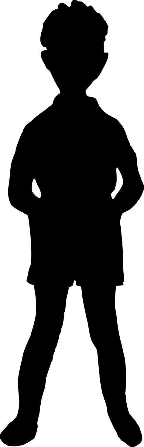 Boy Standing Silhouette At Getdrawings Free Download