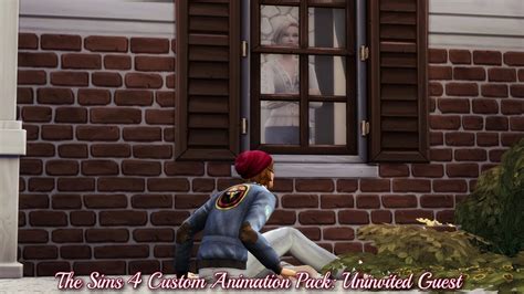 The Sims 4 Custom Animation Pack Uninvited Guest Download Youtube