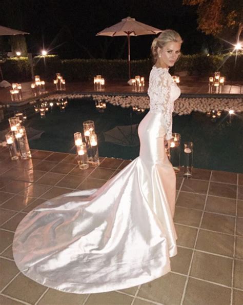 Morgan Stewarts Wedding Dress — See Her Stunning Designer Gown
