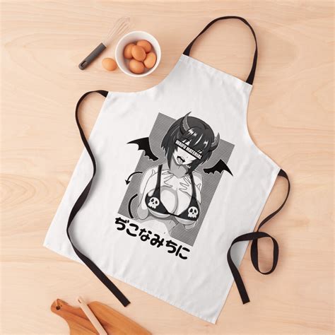 Delantal Ahegao Waifu Material Shirt Lascivo Diablo Anime Girl Cosplay