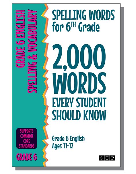 Spelling Words For 6th Grade English — Stp Books