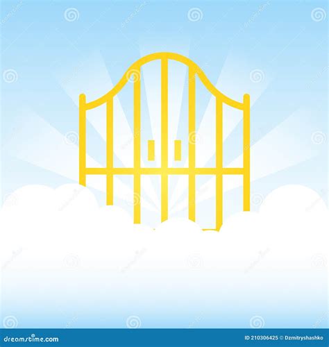 Heaven Gate Illustration Clipart Stock Vector Illustration Of Door