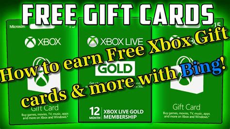 How To Get Free Xbox T Cards And More With Bingmicrosoft Rewards