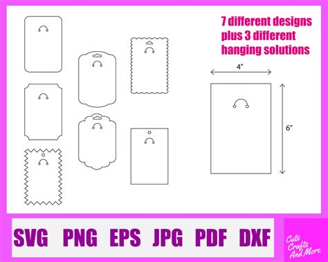 Digital Drawing & Illustration Keyring Display Card Svg|Keychain Card