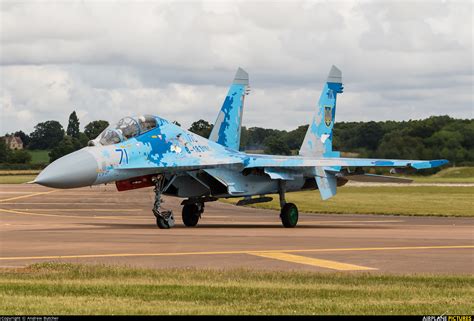 71 Ukraine Air Force Sukhoi Su 27ub At Fairford Photo Id 1223797