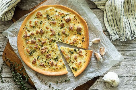 Garlic Pizza Bread Recipe Feed Your Sole