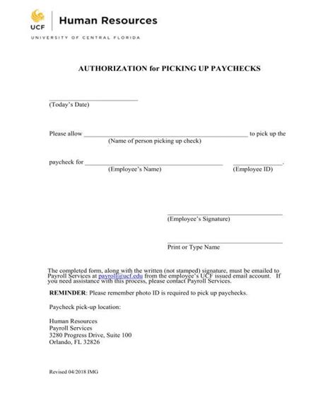 Employee Final Paycheck Acknowledgement Form