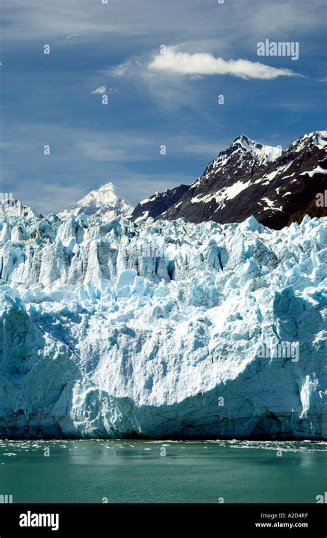 Marjorie Glacier In Glacier Bay National Park Alaska Usa Stock Photo
