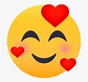 Smiling Face With 3 Hearts Emoji Copy, HD Png Download , Transparent ...