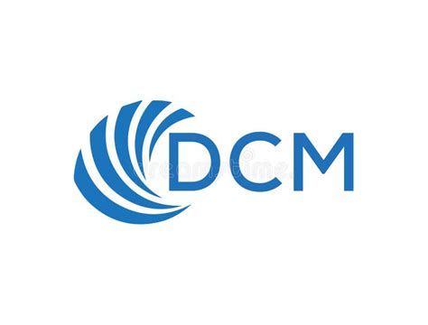 Dcm Letter Logo Design On White Background Dcm Creative Circle Letter
