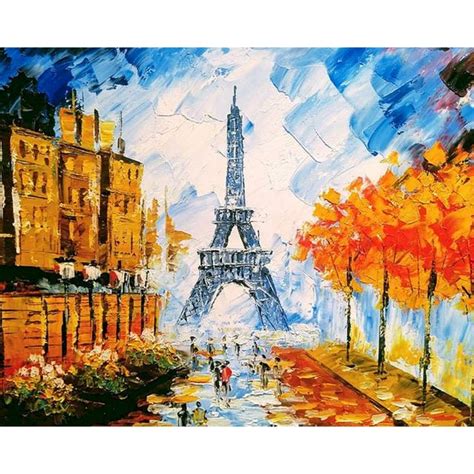 Paint By Numbers Eiffel Tower In Paris