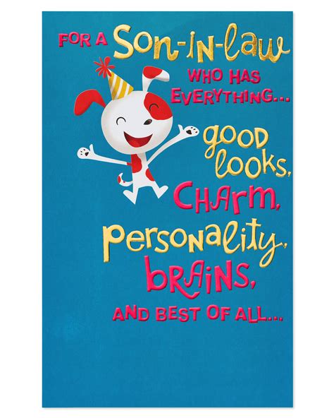 Thank you for being my inspiration to create a wonderful birthday card to your cousin in a short time, pdfelement, the best pdf editor to customize your birthday card for cousin, is a. American Greetings Funny Birthday Card for Son-in-Law with ...