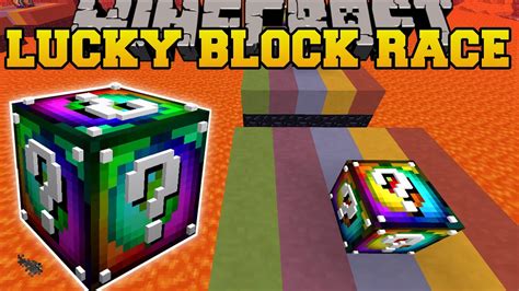 Minecraft Rainbow Dimension Lucky Block Race Lucky Block Mod Modded Mini Game Youtube