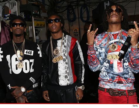 They are composed of three rappers known by their stage names quavo, offset, and takeoff. Migos Shooting -- Rap Group Involved in 'Scarface' Style ...