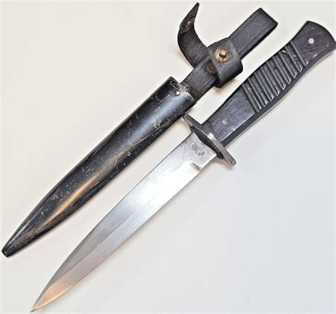 Imperial German Ww1 Trench Knife And Scabbard By Gottlieb Hammesfahr Of