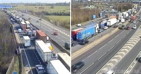 Live M25 Dartford Crossing Traffic Updates As Crash Between Lorry And Van Causes Gridlock Kent