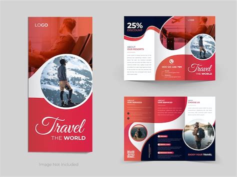 Premium Vector Modern Business Trifold Brochure Design Template For