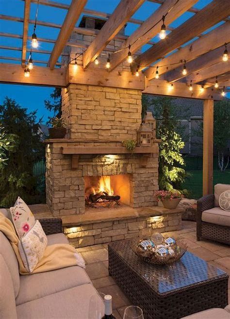 Breathtaking Backyard Fireplace Ideas For Warm Atmosphere