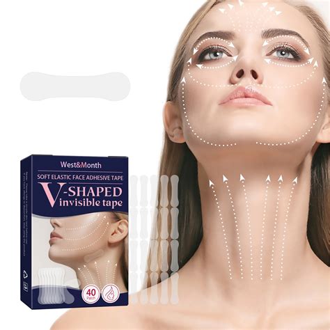 40pcs Face Tape Lifting Invisible Transparent Instant Face Lifting